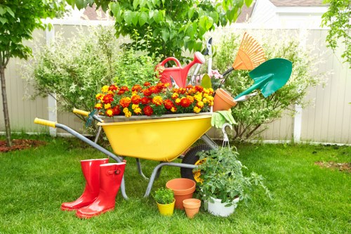Charitable reuse of garden materials and tools